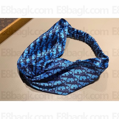 Dior Blue Oblique Headband 01 2022