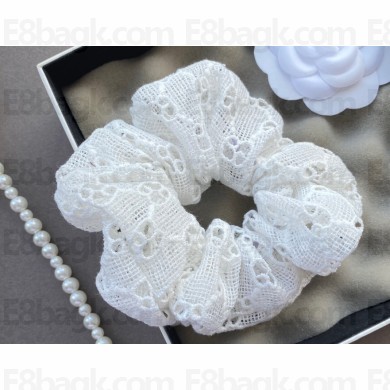 Gucci GG White Lace Scrunchie 2022