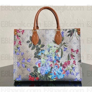 Louis Vuitton Canvas OnTheGo MM Tote Bag M21233 buttercup floral pattern