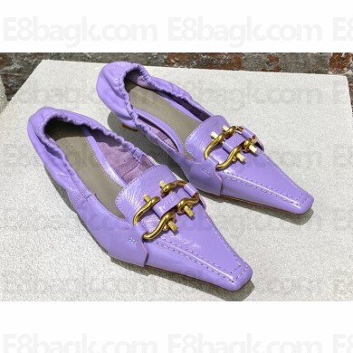 Bottega Veneta leather madame pumps Lavender