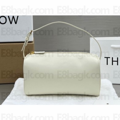 The Row 90s Top-handle Bag in Leather 1816 Lambskin White