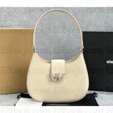 Alexander Wang W Legacy Small Hobo Bag In Leather 3046 Creamy