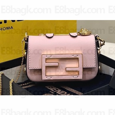 Fendi x Versace Fendace Nano Baguette micro Bag Pink