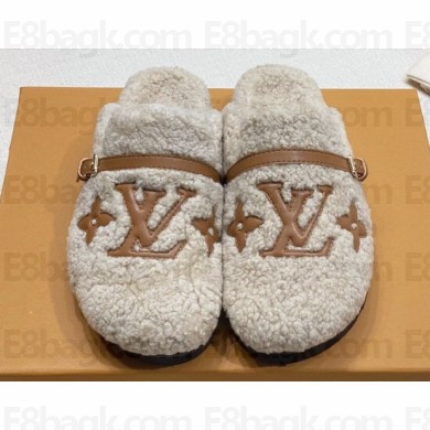 Louis Vuitton Shearling Winterbreak Flat Comfort Mules 08