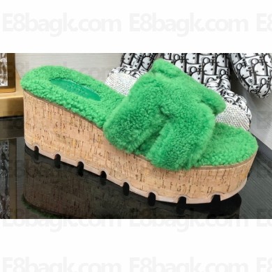 Hermes woolskin platform Eze sandals 01