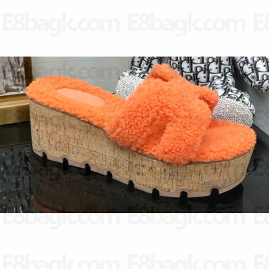 Hermes woolskin platform Eze sandals 02