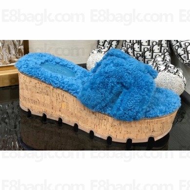 Hermes woolskin platform Eze sandals 07