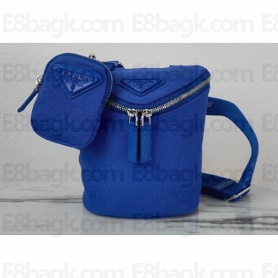 Prada Canvas shoulder bag 2VH147 Blue 2022
