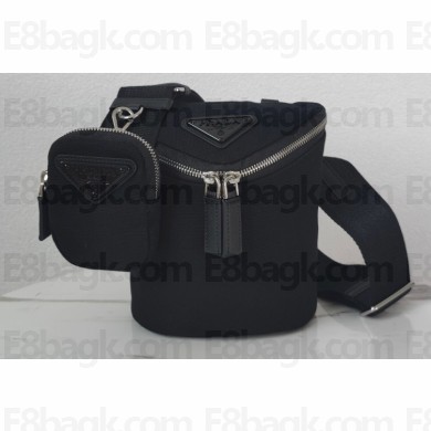 Prada Canvas shoulder bag 2VH147 Black 2022