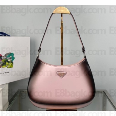 Prada Cleo brushed leather shoulder Bag 1BC499 Ombre Pink 2022