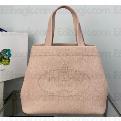 Prada perforated logo Medium leather tote Bag 1BG384 Pink 2022