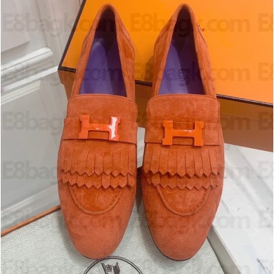 Hermes Royal loafer with fringe and signature "H" detail 12