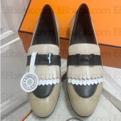 Hermes Royal loafer with fringe and signature "H" detail 06