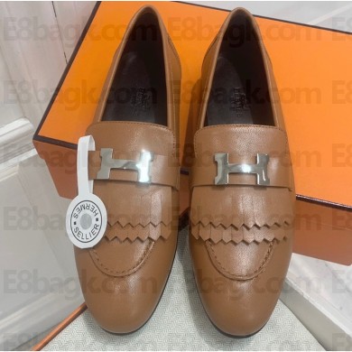 Hermes Royal loafer with fringe and signature "H" detail 07