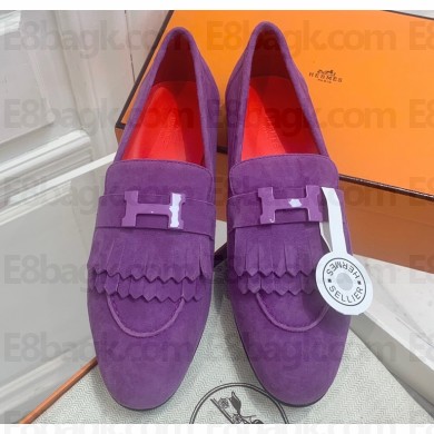 Hermes Royal loafer with fringe and signature "H" detail 11