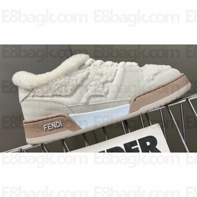 Fendi Match Shearling Low tops Sneakers Suede 02 2022