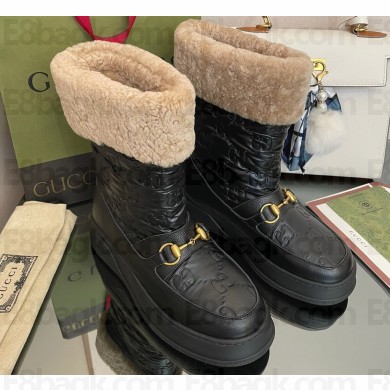 Gucci Heel 3cm Shearling Lining ankle boots with Horsebit 11 2022