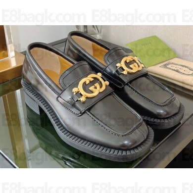 Gucci Loafers with Interlocking G ‎701791 Black 2022