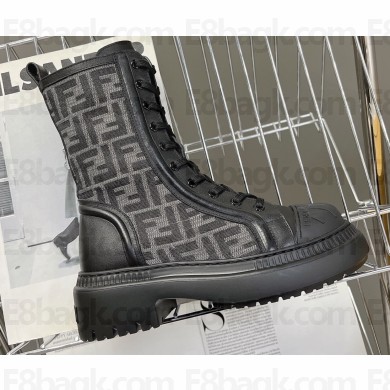 Fendi Domino leather biker boots Black 2022