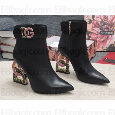 Dolce & Gabbana Heel 10.5cm ankle boots with Crystal DG Pop heel 10 2022