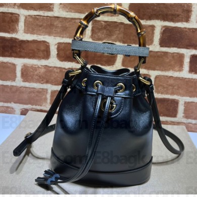 Gucci Diana mini bucket bag with Bamboo handle 724667 Black