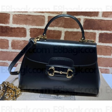Gucci Horsebit 1955 medium bag ‎702049 leather Black