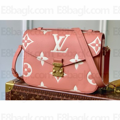 Louis Vuitton Monogram Leather Pochette Metis Bag M46302 Trianon Pink/Cream