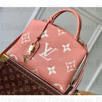 Louis Vuitton Monogram Leather Petit Palais Tote Bag M46353 Trianon Pink/Cream