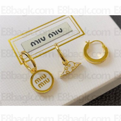 Miu Miu set of metal earrings 2024