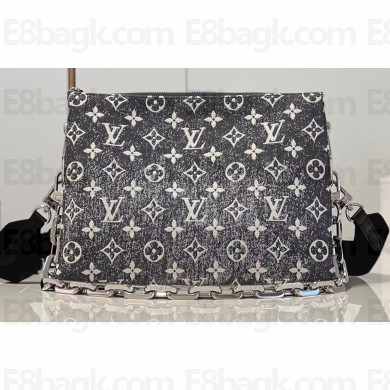 Louis Vuitton Denim textile jacquard Coussin PM Bag