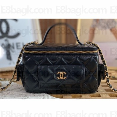 Chanel Lambskin Vanity with Chain Bag AP3017 Black 2022