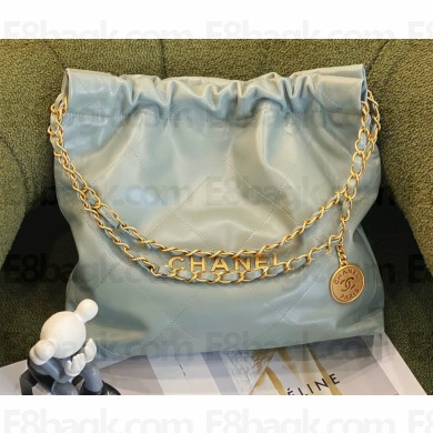Chanel 22 Small Shopping Handbag AS3260 Pale Green 2022