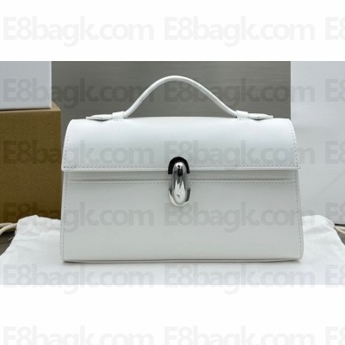 Savette Symmetry Pochette leather tote Bag 1852 White