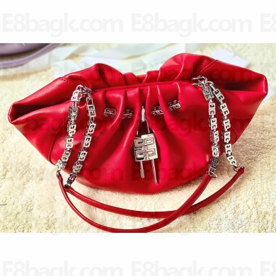 Givenchy Mini Kenny Neo bag in leather Red 2023