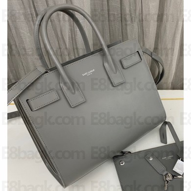 Saint Laurent Sac De Jour Baby Bag in smooth leather 421863 Gray