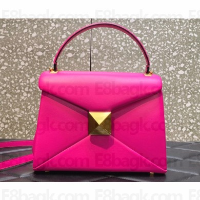Valentino ONE STUD small Handbag in lambskin nappa Fuchsia 2023