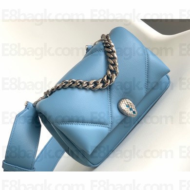 Bvlgari Serpenti Cabochon Crossbody Bag 18cm with Detachable Shoulder Strap Blue