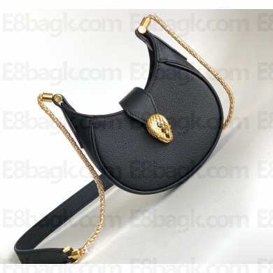 Bvlgari Serpenti Ellipse Micro Bag 13cm Black