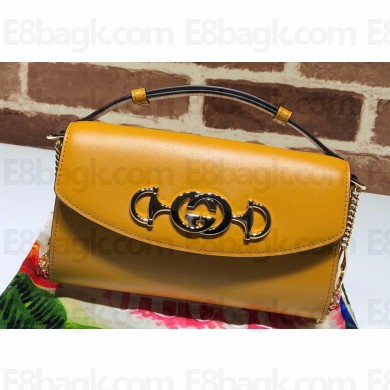 Gucci Zumi Mini Shoulder Bag 564718 in Smooth Leather Yellow
