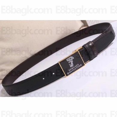 Versace Width 35mm Buckle Belts Black/Gold 2018