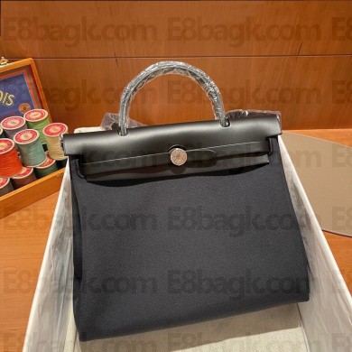 Hermes Herbag Zip 31 Bag Retourne black(Original Quality)