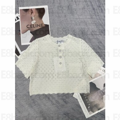 CHANEL Cotton White TOP P76852 2024 