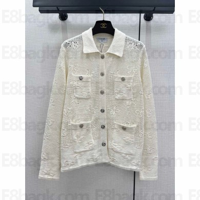 CHANEL WHITE Mixed Fibers JACKET P76912 2024 