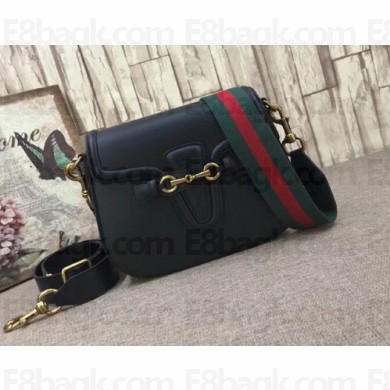 Gucci Medium Lady Web  Shoulder Bag black 380573
