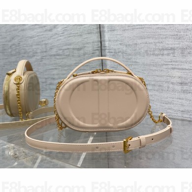 dior nude calfskin CD Signature Oval Camera Bag 2023