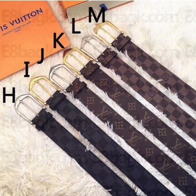 Louis Vuitton Width 3.5cm Pointy Buckle Belts 2018