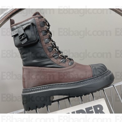 Fendi Domino nylon biker boots with Baguette pocket Black 2023