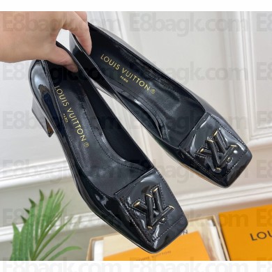 Louis Vuitton Heel 5.5cm Shake Pumps in Patent calf leather Black 2023