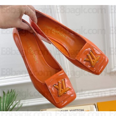 Louis Vuitton Heel 5.5cm Shake Pumps in Patent calf leather Orange 2023