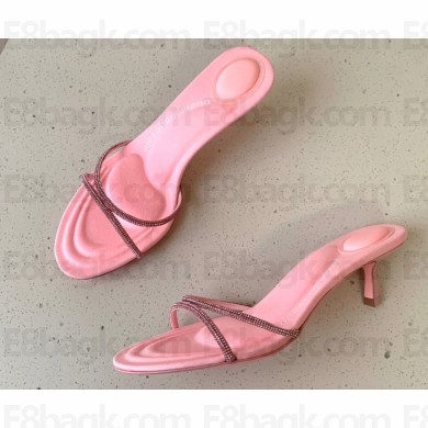 Alexander Wang Heel 5cm DAHLIA Sandals In CRYSTAL Pink 2023